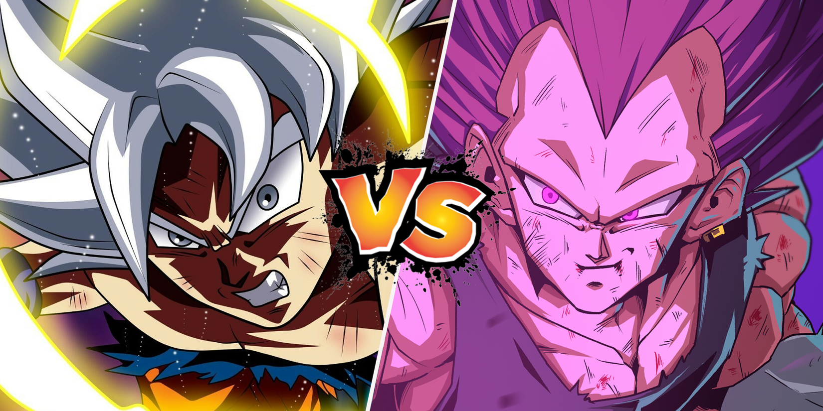 Ultra Instinct Goku vs Ultra Ego Vegeta