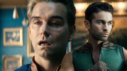 A combined image of Homelander and The Deep in The Boys Season 5
