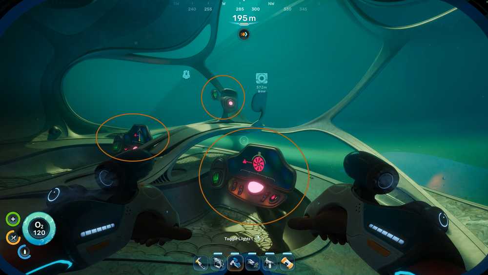 Controle superior do gerador 1 em Subnautica 2