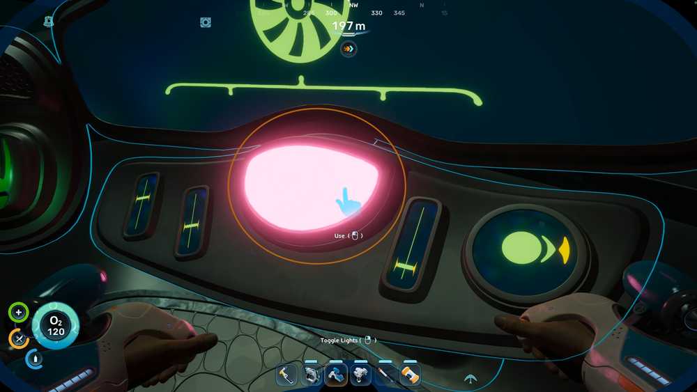 Controle superior do gerador 2 em Subnautica 2