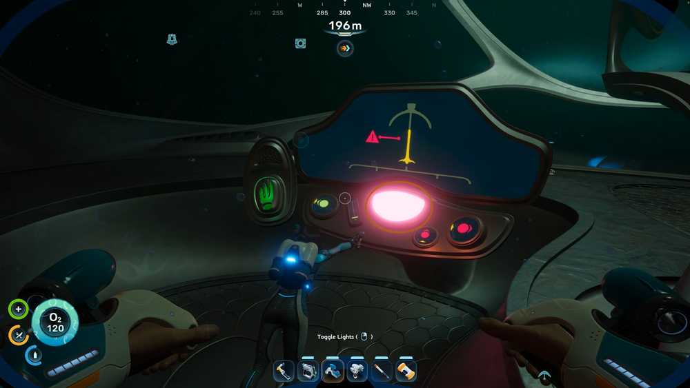 Controle superior do gerador 3 em Subnautica 2