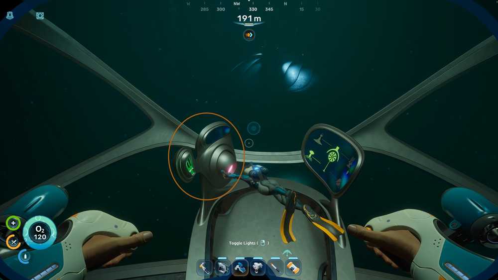 Controle superior do gerador 4 em Subnautica 2