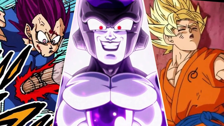 Vegeta, Black Frieza and Goku