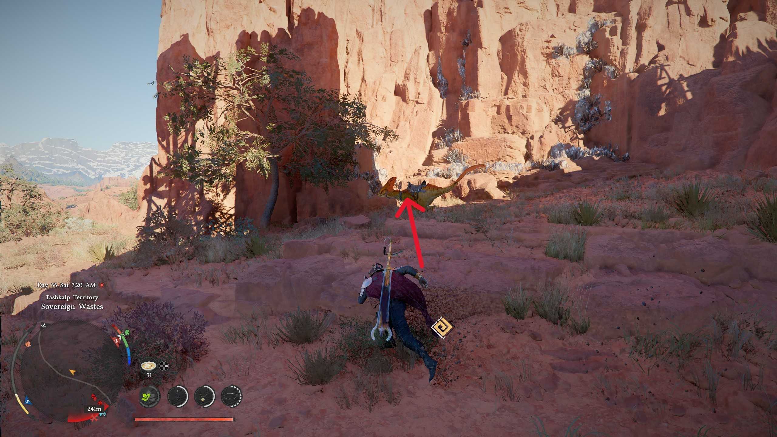Taming Raptors Red-Feathered Raptor Mount Location in Crimson Desert