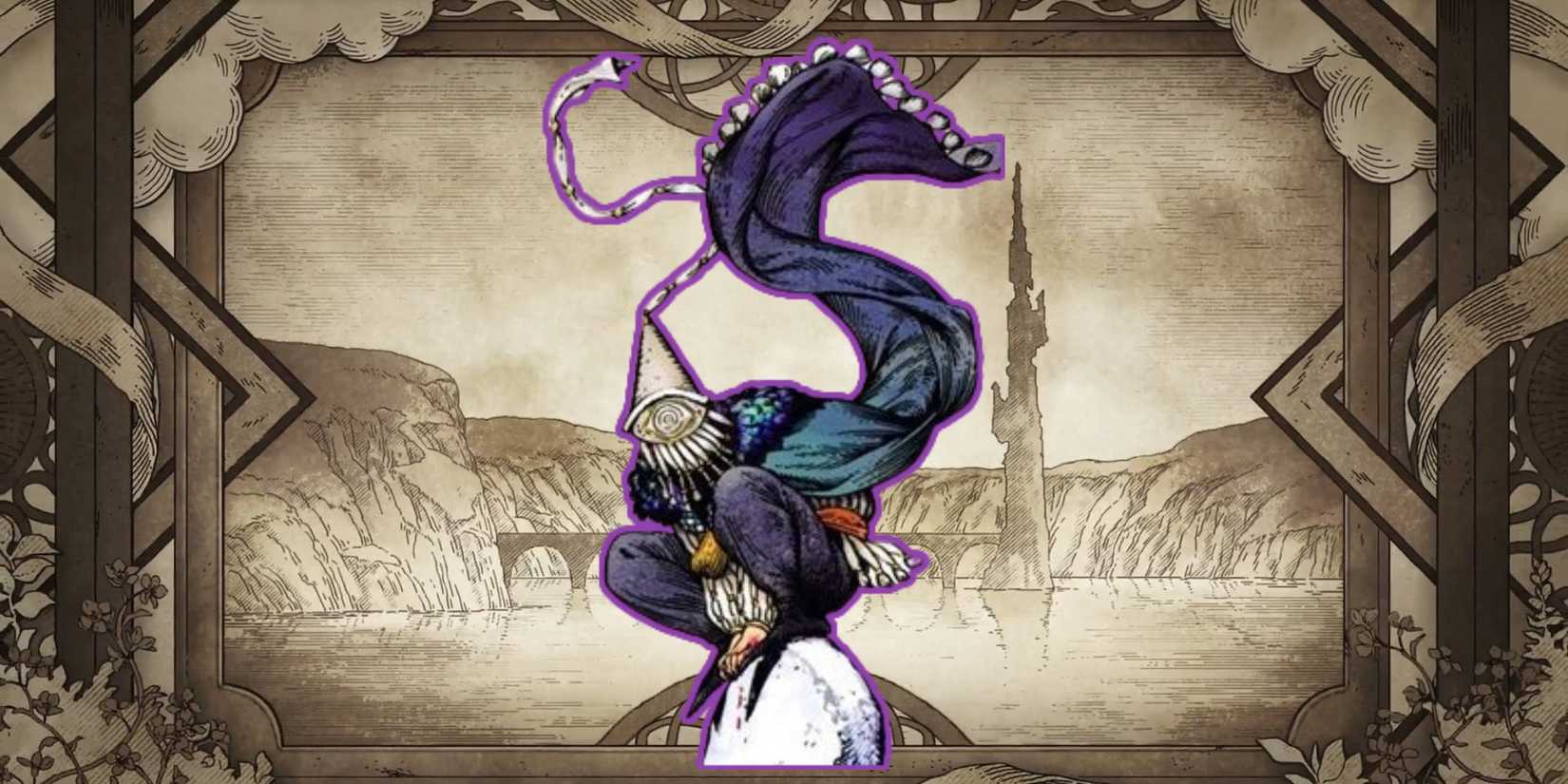 Witch Hat Atelier Iguin from Manga Colorized on Background from Episode 9