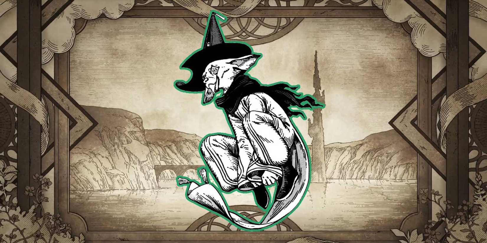 Witch Hat Atelier Sasaran from Manga on Background from Episode 9
