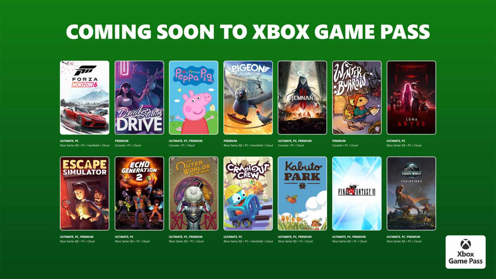 Xbox Game Pass Wave 2 lineup May 2026