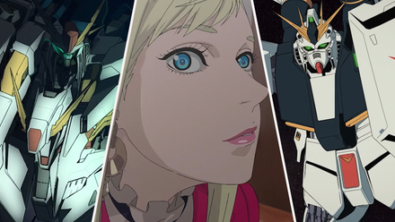 Xi Gundam, Gigi Andalucia and Nu Gundam in Hathaway 2