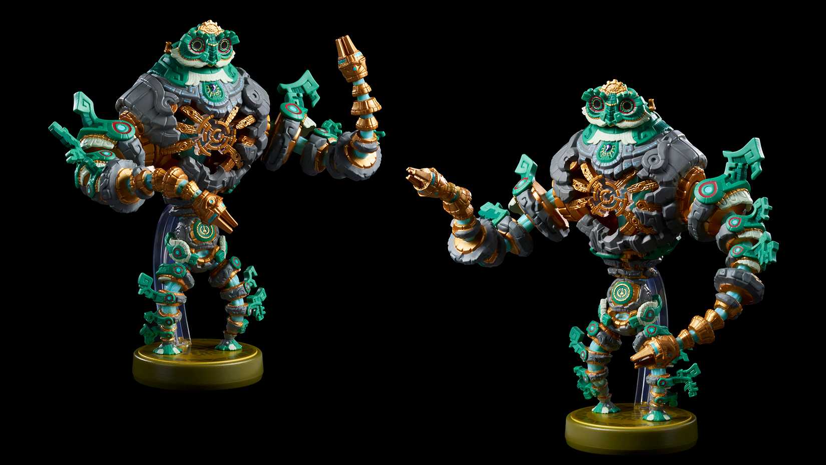 Zelda Mineru amiibo images with black background