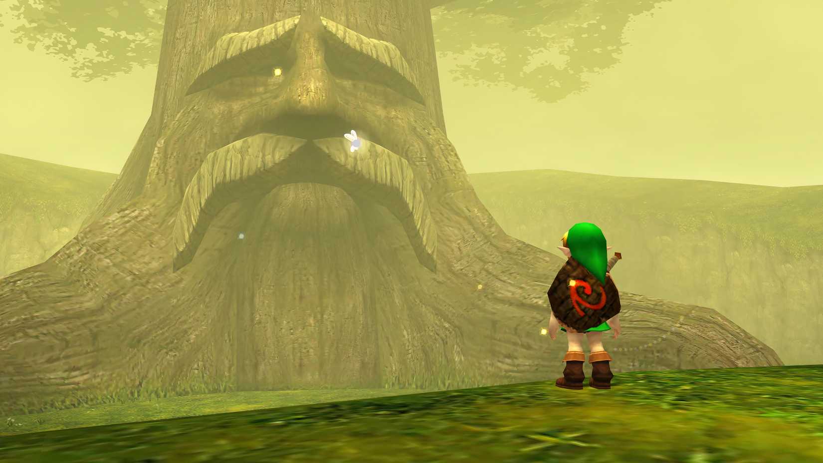 Zelda Ocarina of Time Link and the Deku Tree
