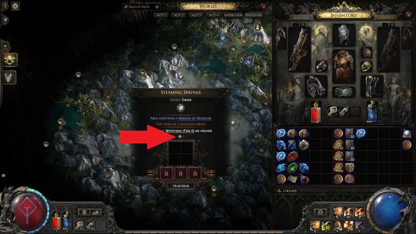 PoE 2 Atlas Tree Skill Point सूचक