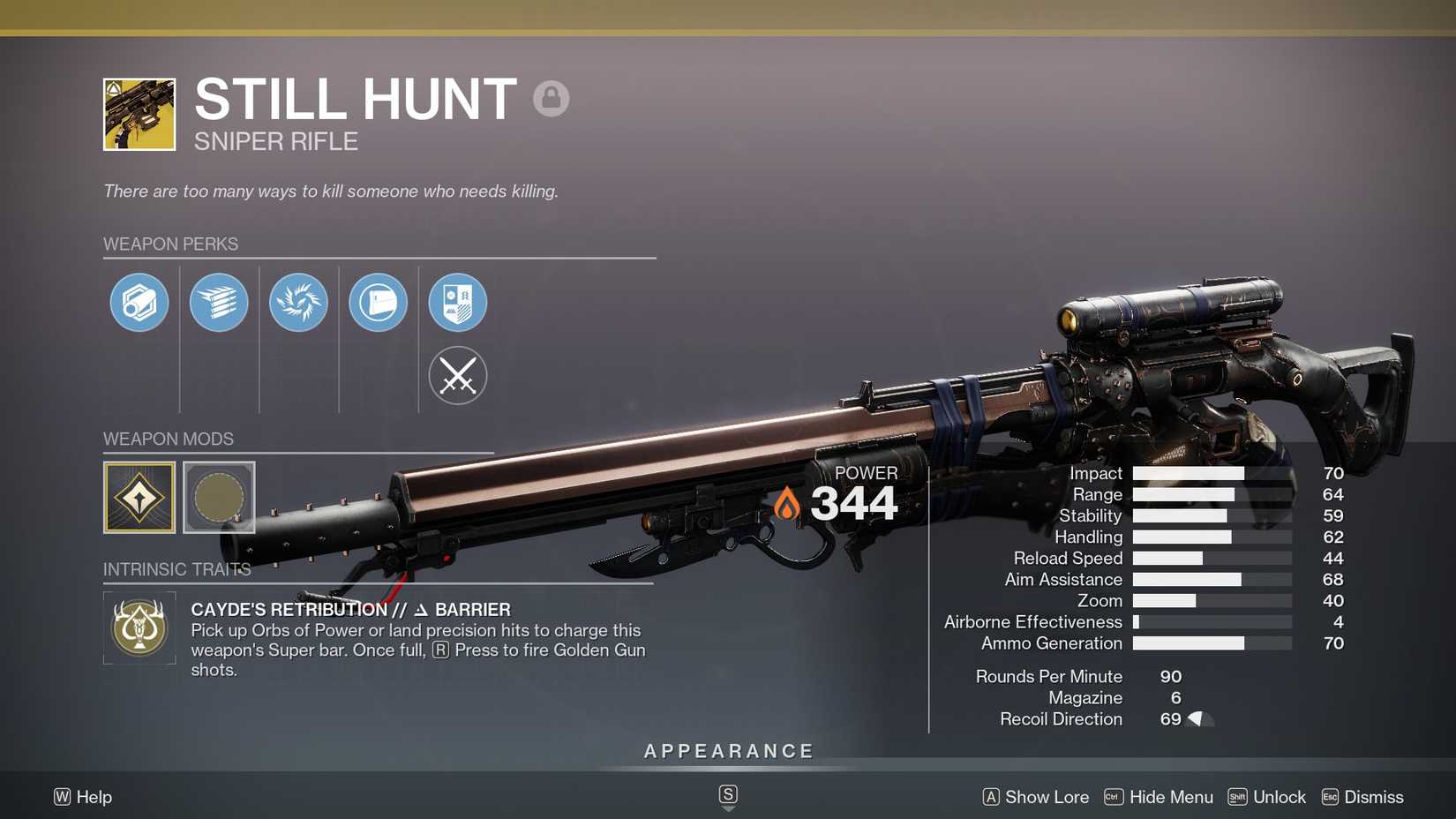 Destiny 2 Still Hunting