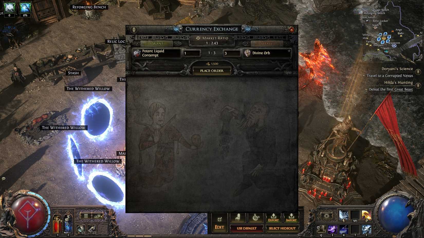 PoE2 Potent Liquid Contempt Currency Exchange