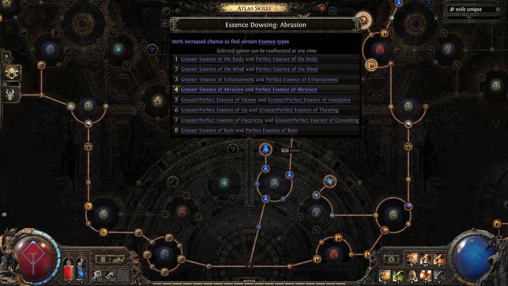 PoE 2 Essence Dousing Atlas Skill