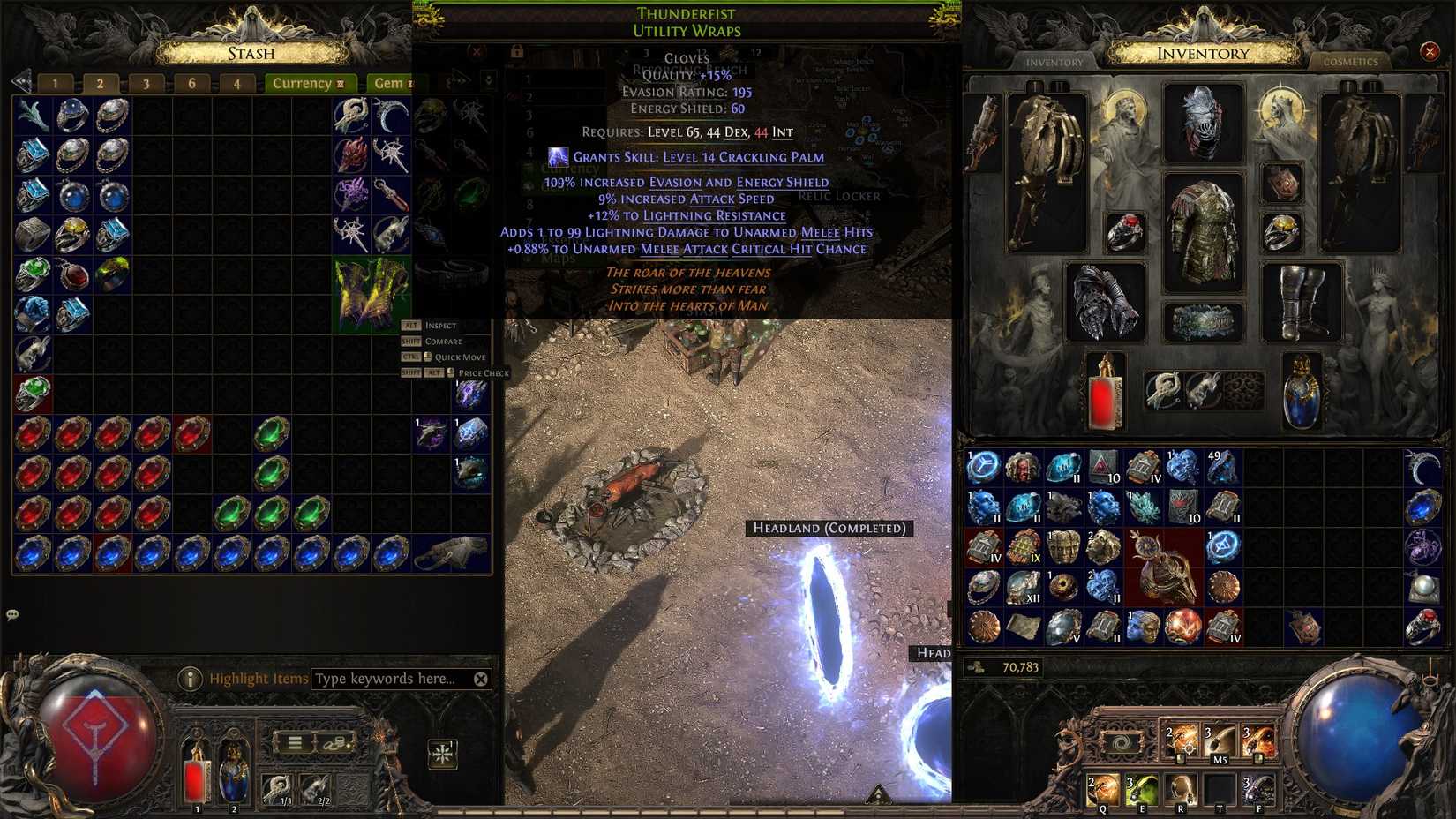 PoE 2 Foil Thunderfist Gloves