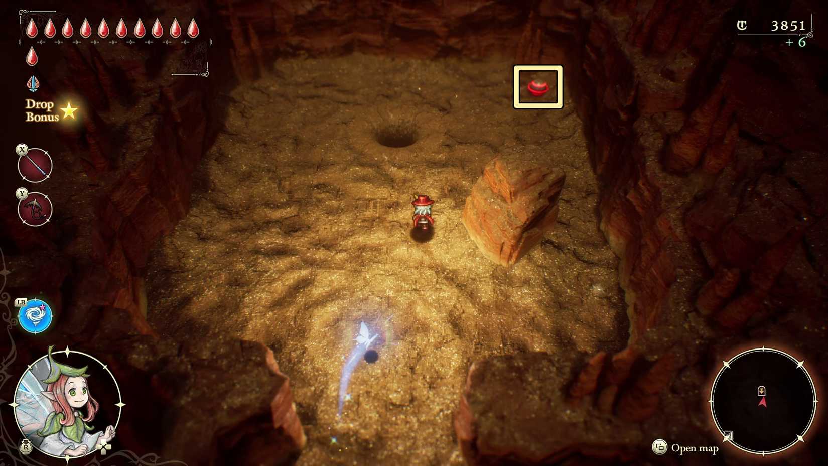 The orb in the Age of Magic Desert Caves.