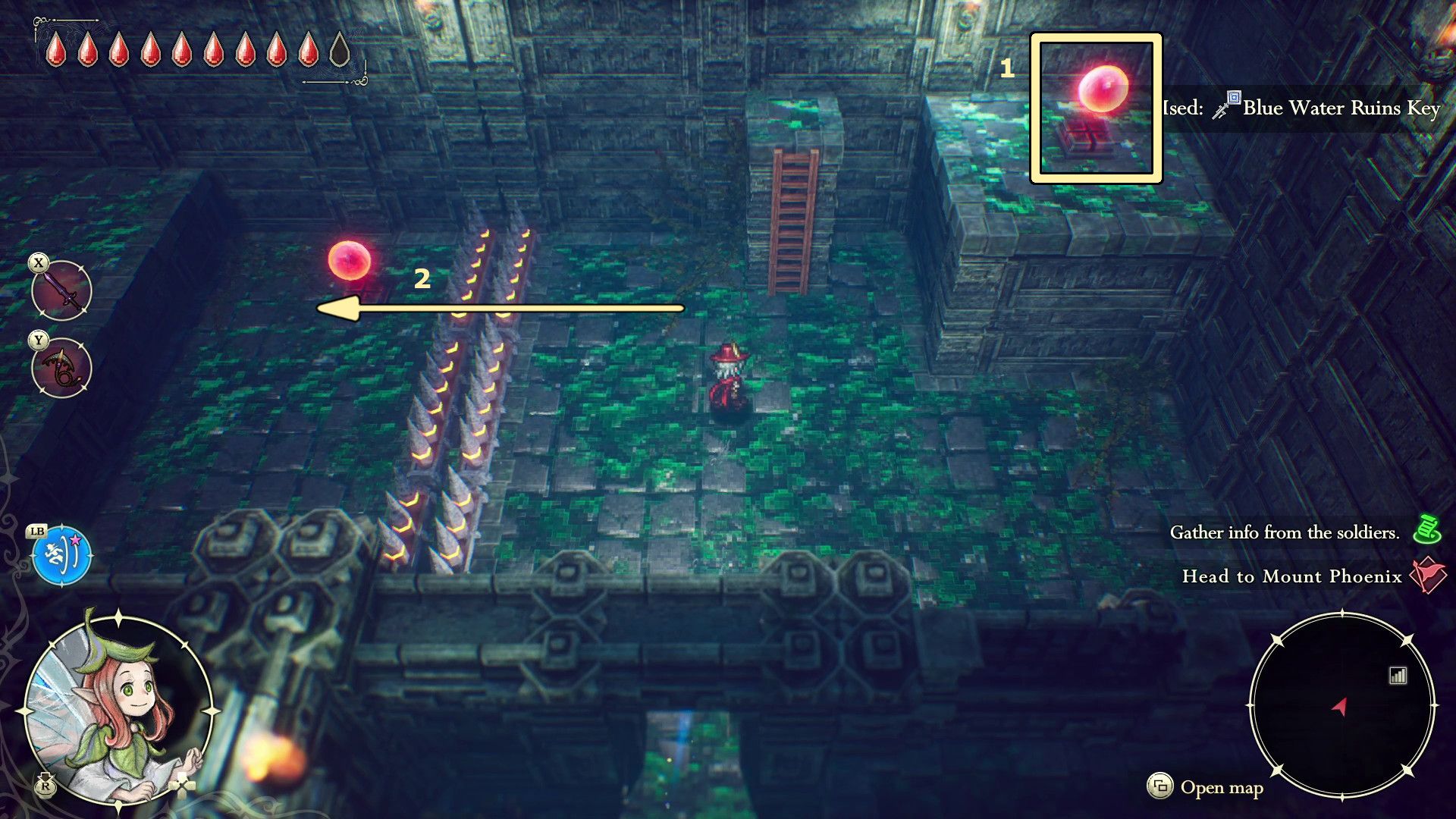 The Adventures of Elliot Water Ruins Walkthrough and Leytstaf Location