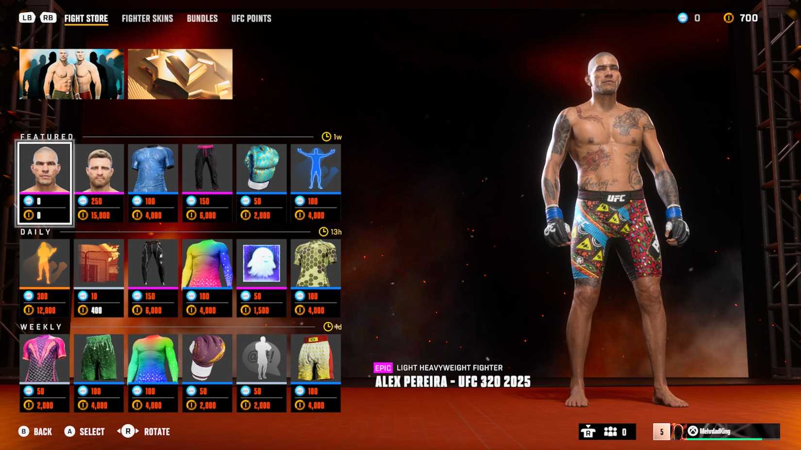 Alex Pereira UFC 320 Skin - UFC 6