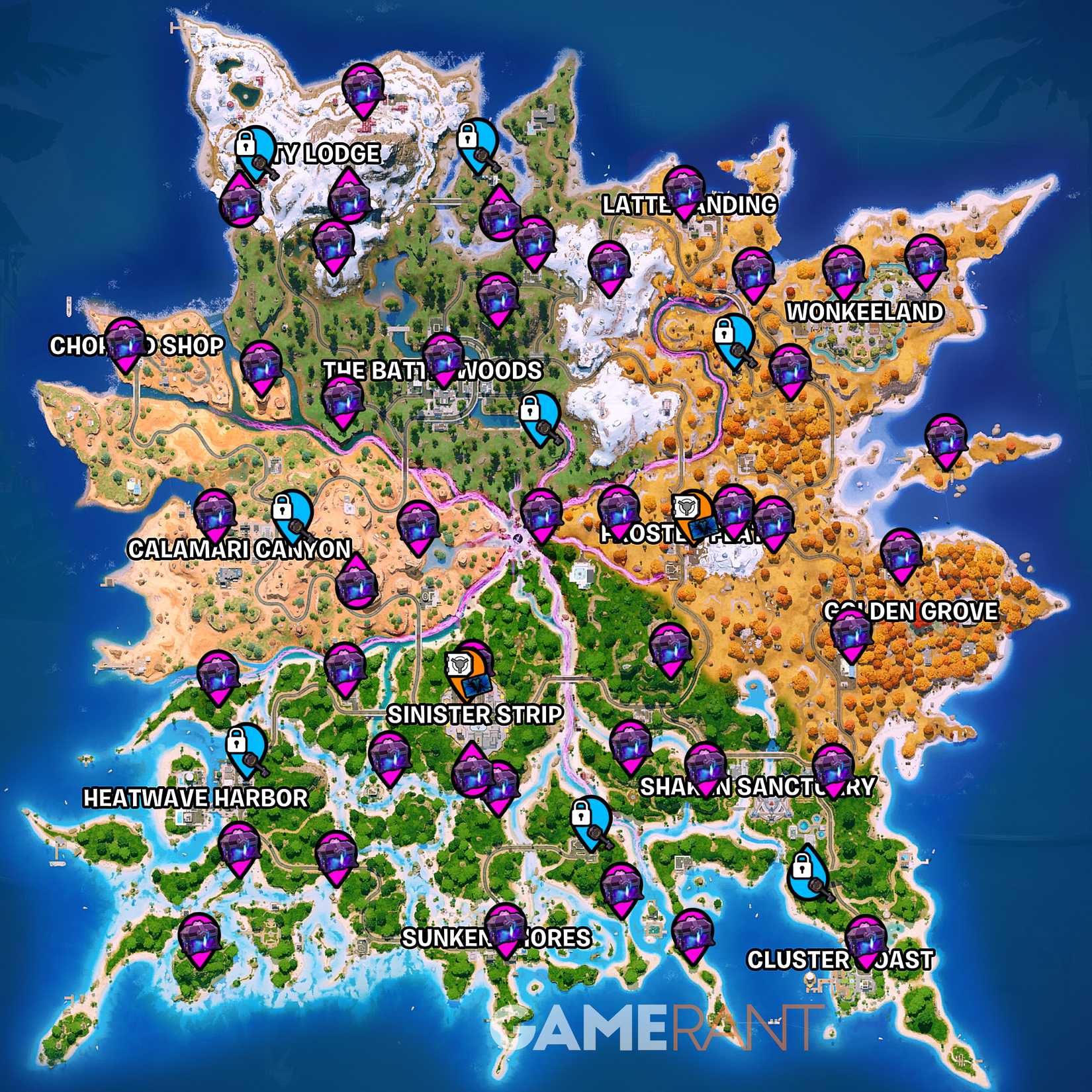 All Sprite Chest Locations in Fortnite