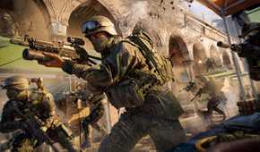battlefield 6 operators in the middle of a gun fight.