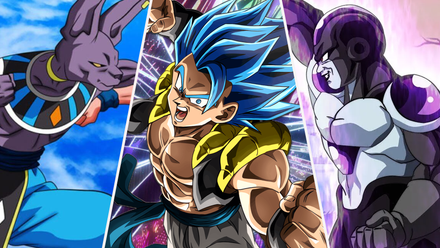 Beerus, Gogeta and Black Frieza