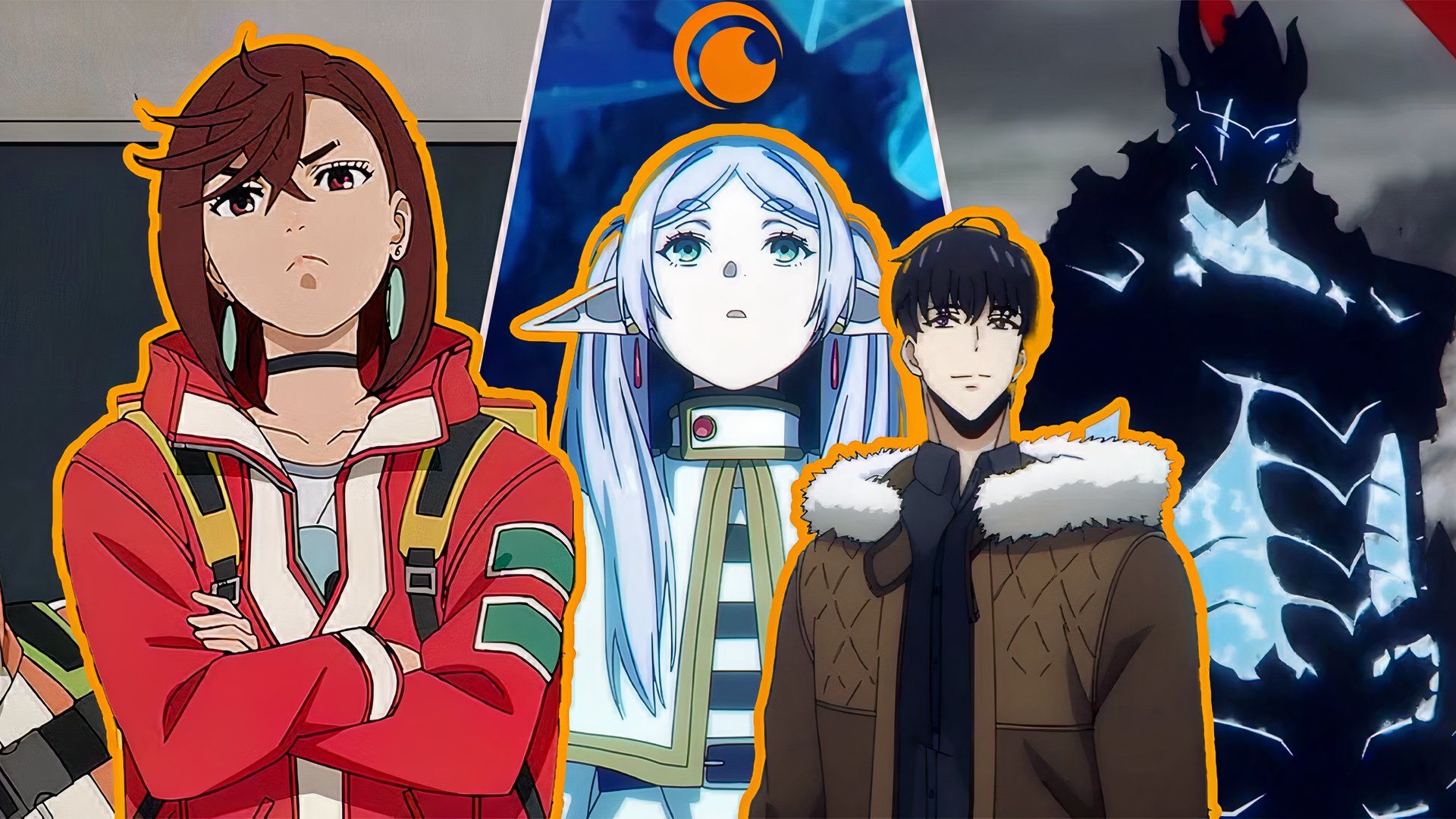 best crunchyroll anime solo leveling dandadan and frieren