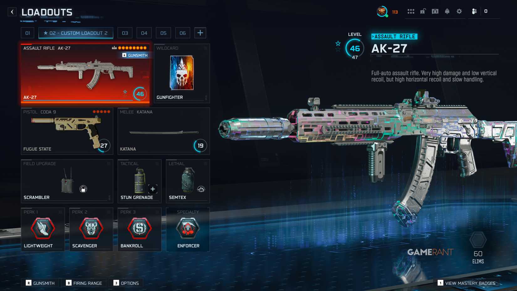 best loadout for Tactical and Non-Dethal Scorestreak kills - Black Ops 7