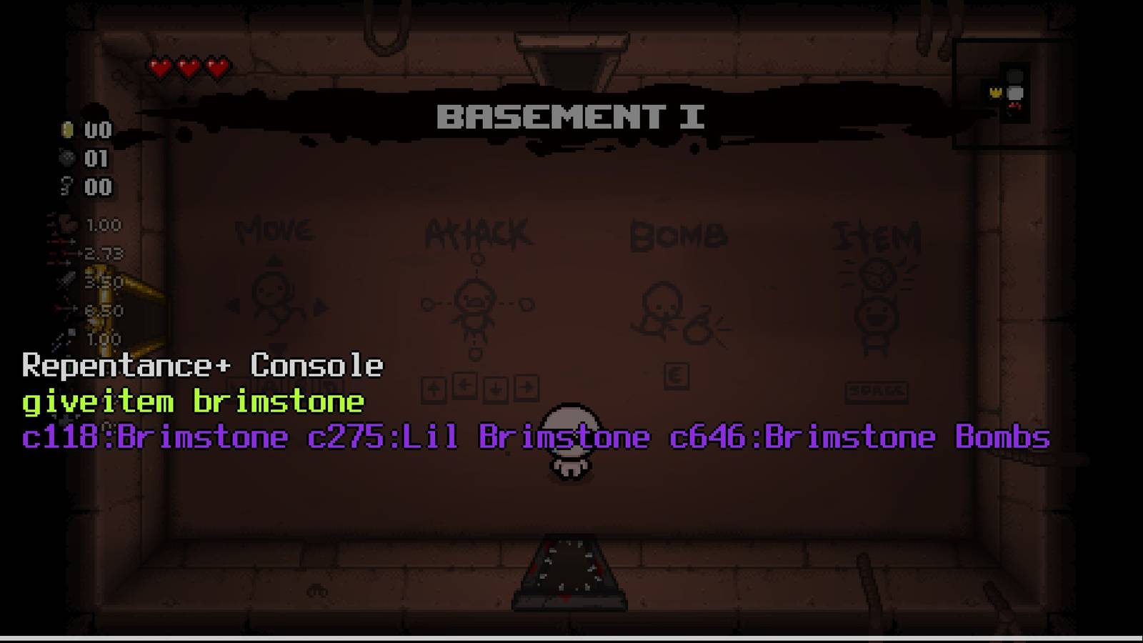 The Binding of Isaac Cheats and Console Commands
