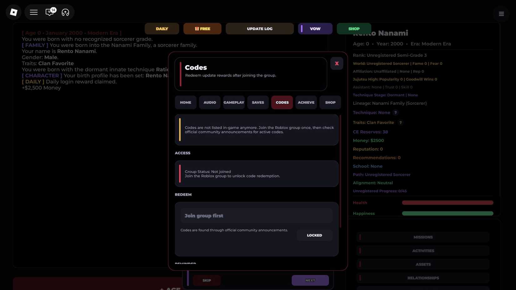 The BitKaisen code tab