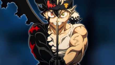 An image of Black Clover's main character Asta getting ready for the new release
