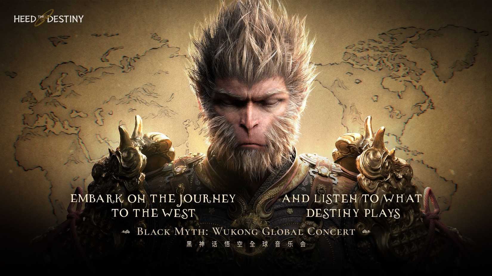 Sun Wukong in a promotional image for the Black Myth concert tour
