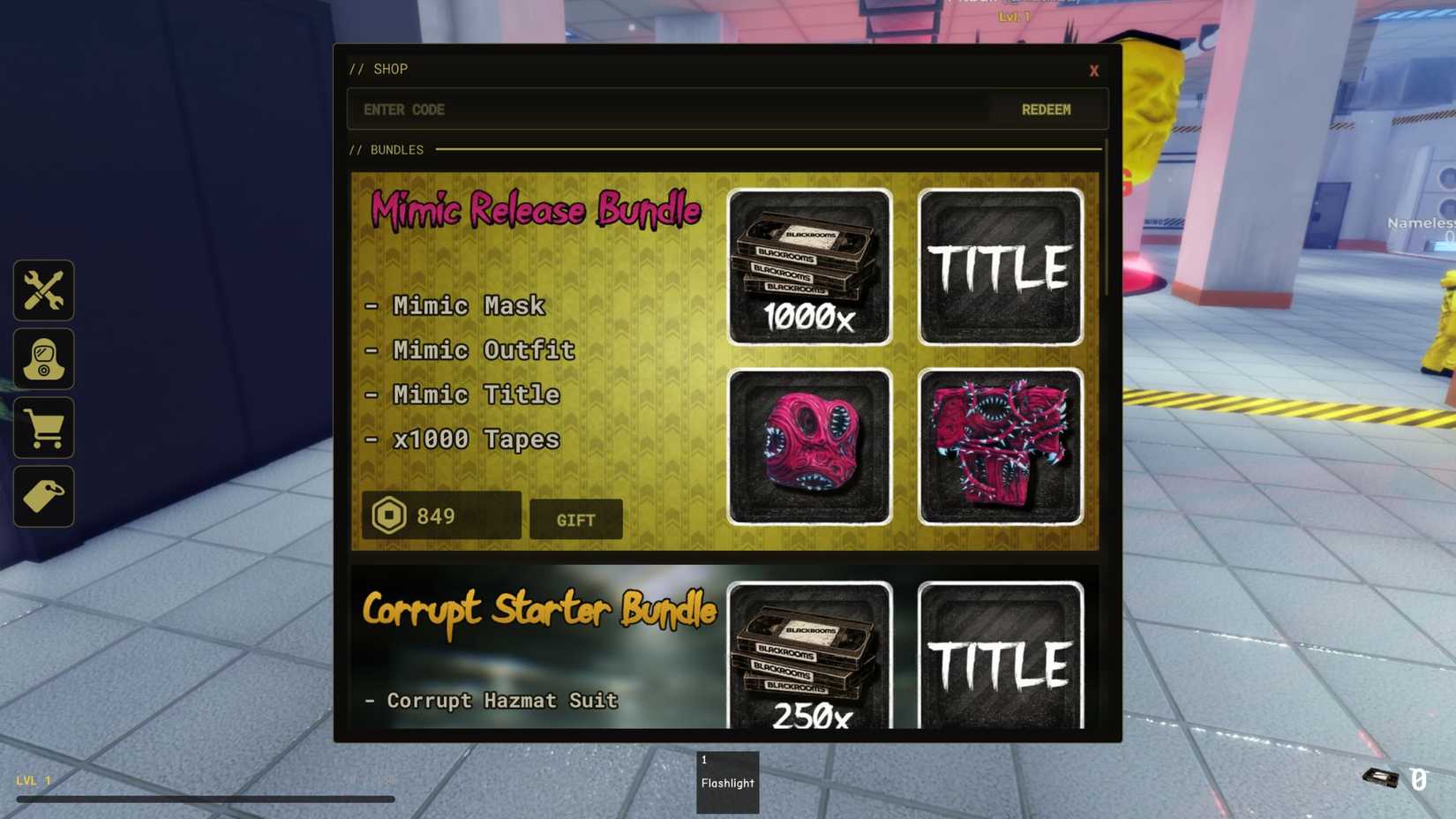 Code Tab Blackroom