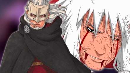 Images of Kashin Koji and Jiraiya from the Naruto franchise