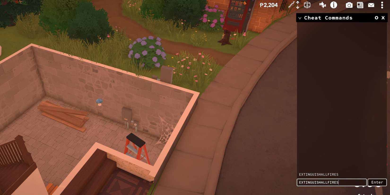 cheats for fire paralive 