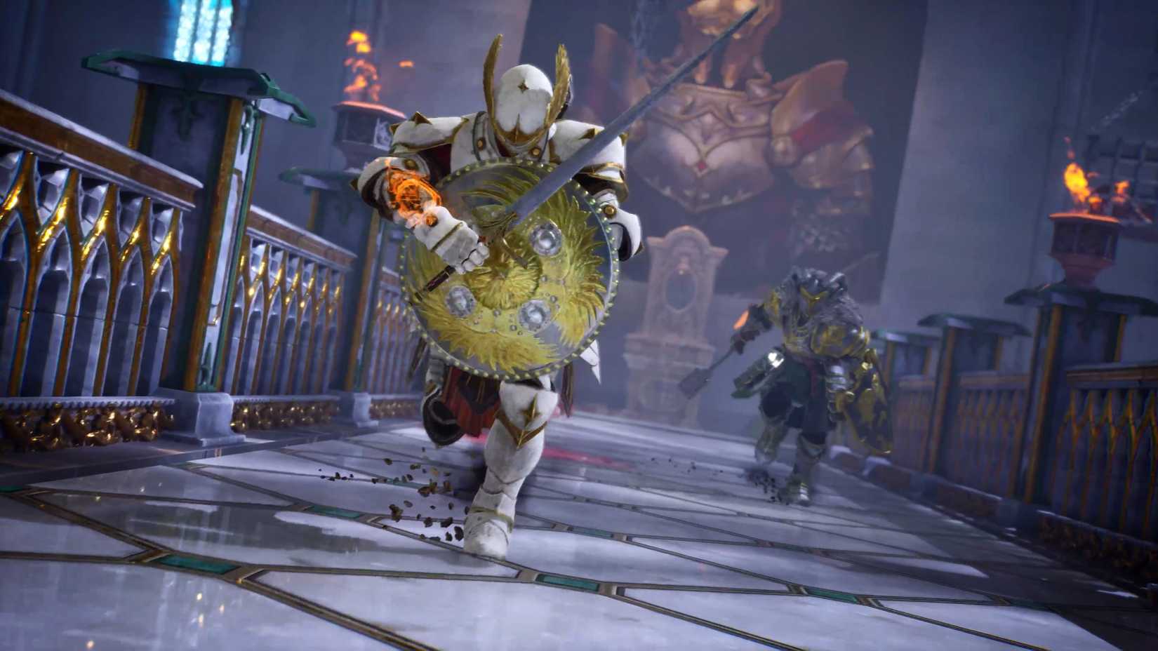 Crimson Moon characters charging