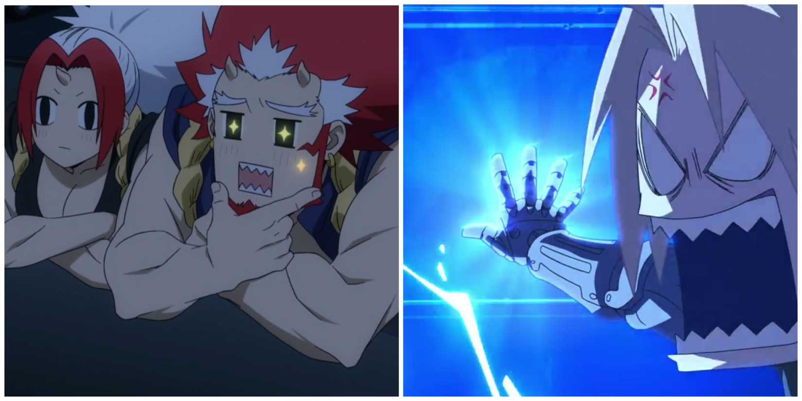 Daemons of the Shadow Realm Right and Left Amused by Modern Conveniences Episode 3 Fullmetal Alchemist Brotherhood Edward Angry About Height Joke Episode 1