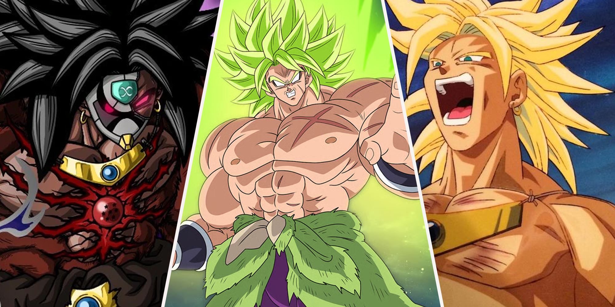 Dark Broly, Full Power super Saiyan Broly and Super Saiyan C Type Broly