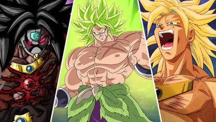 Dark Broly, Full Power super Saiyan Broly and Super Saiyan C Type Broly