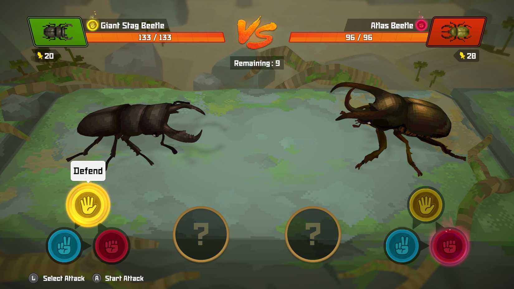 Beetle battle in Dave the Diver In the Jungle