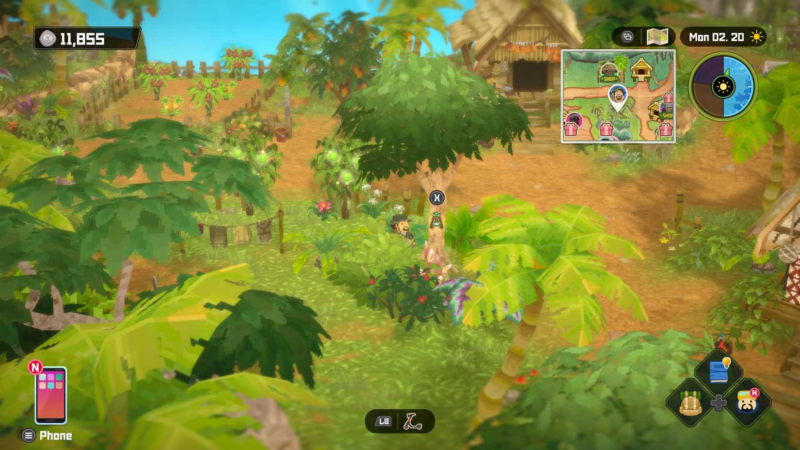 Dave using the Bug Net in Dave the Diver In the Jungle