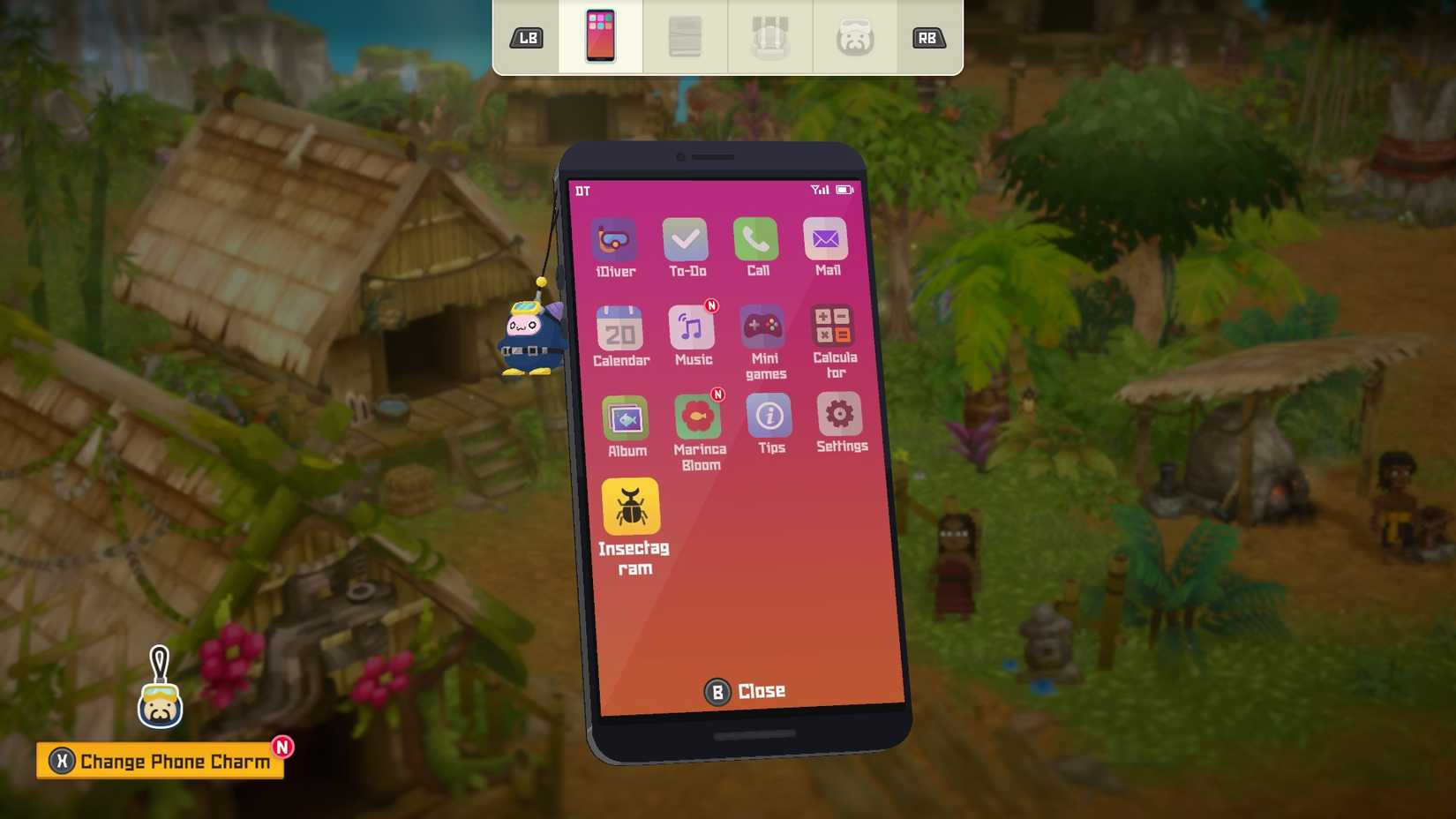 Insectagram app in Dave the Diver In the Jungle