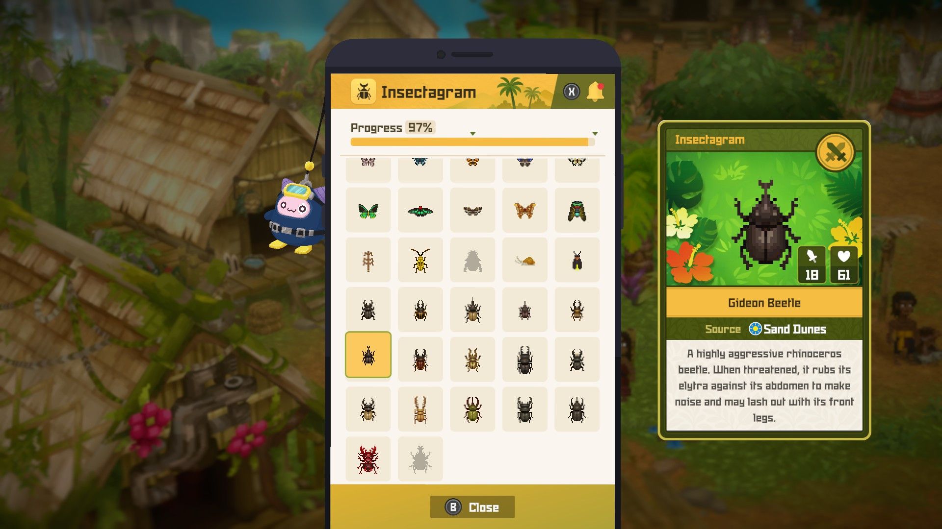 Dave the Diver In the Jungle Insect and Bug Locations
