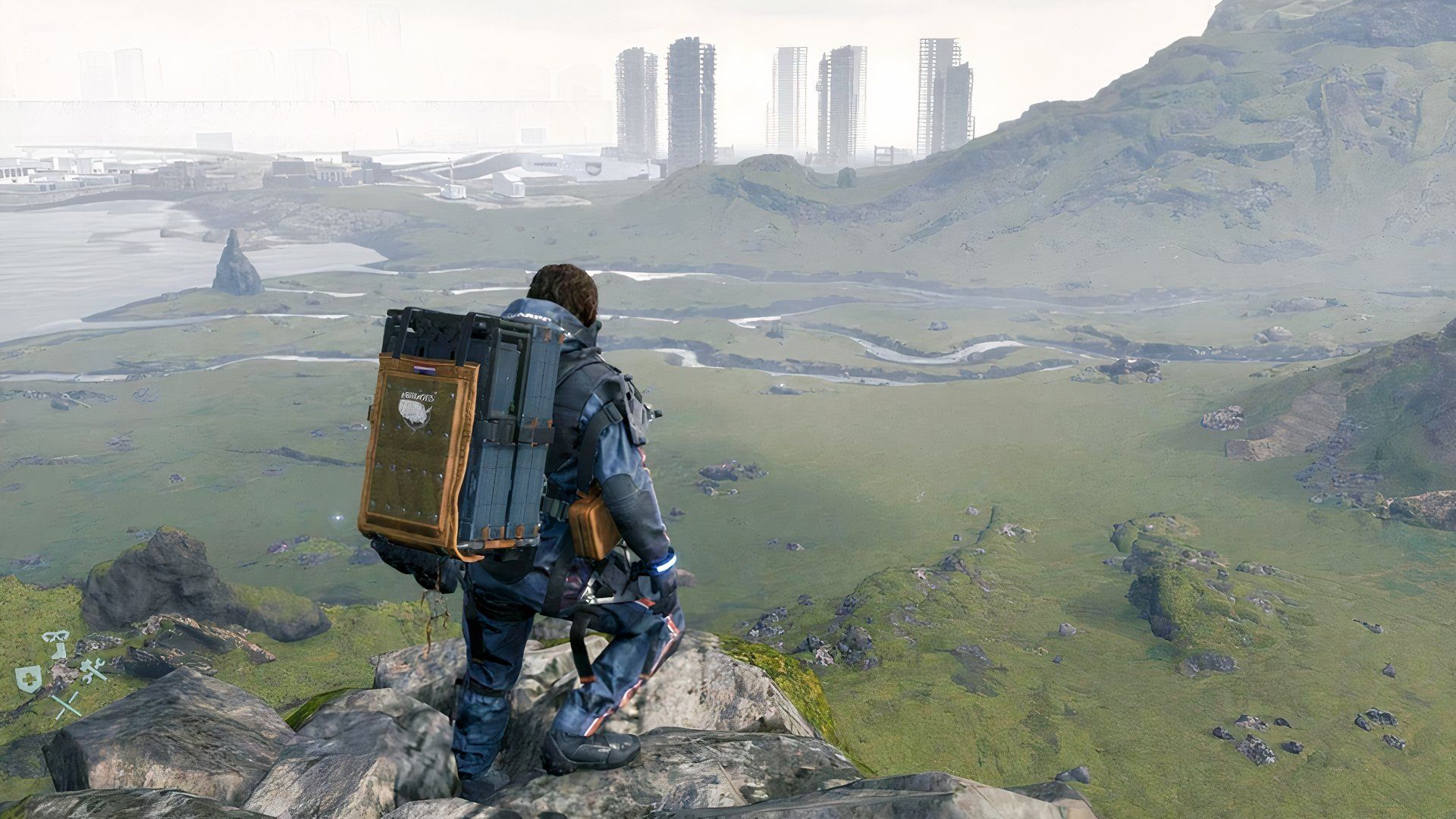 death stranding sam looking over horizon