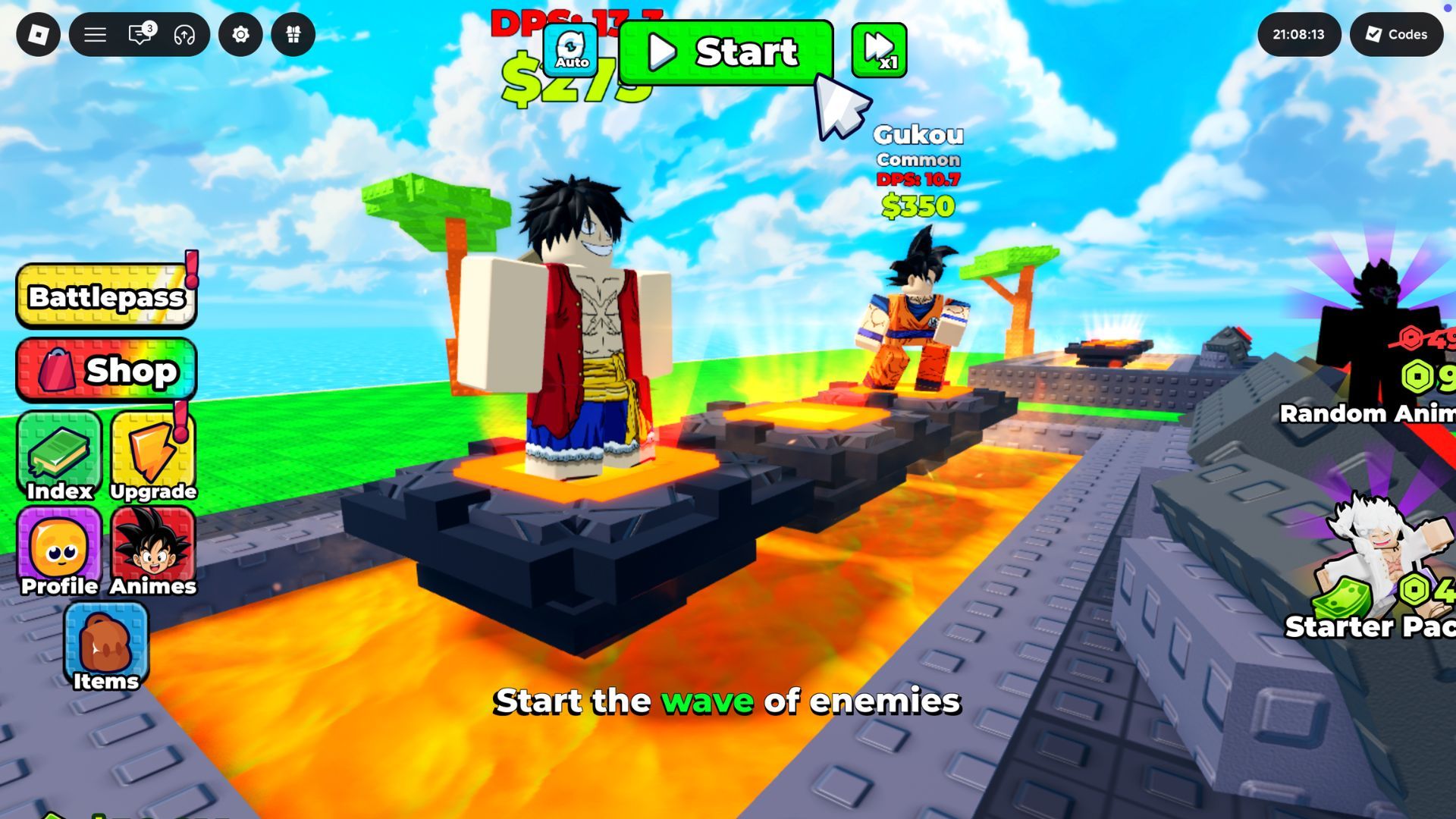Defend ur Base with Anime characters Anime units defending the base
