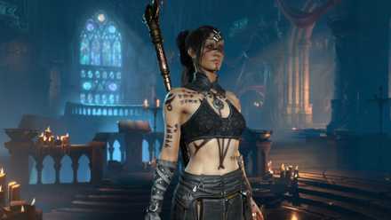A female Diablo 4 character.