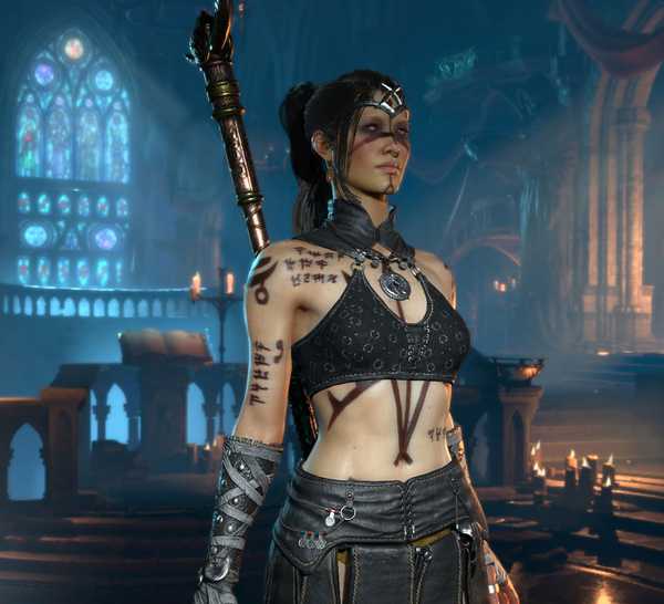 A female Diablo 4 character.