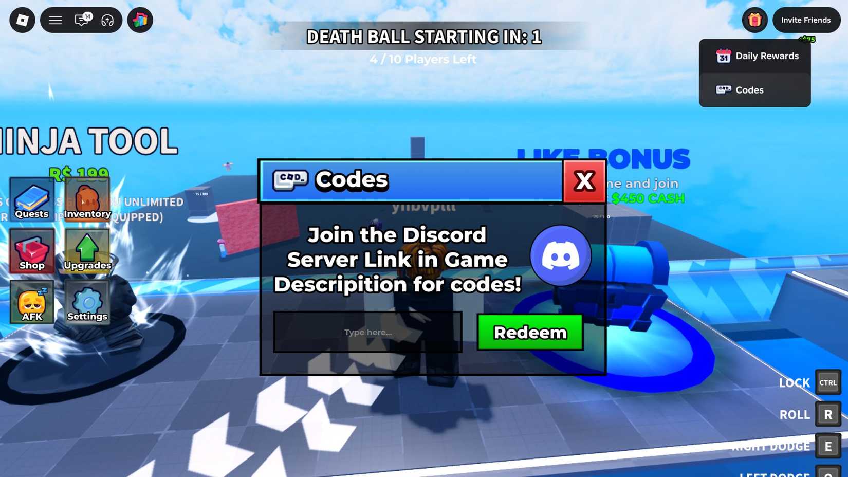 Kode Dodge or Die Terbaru 4 Dodge or Die the codes tab