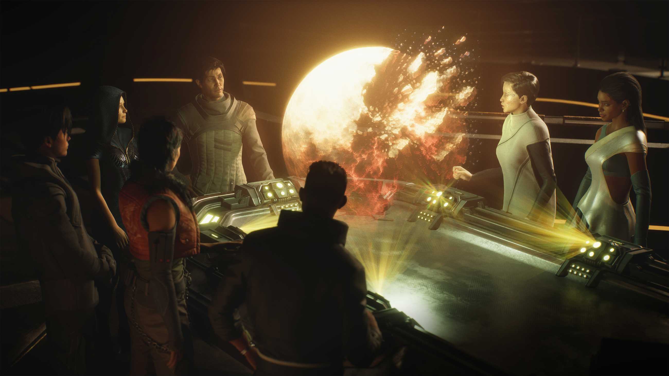 Exodus Crew at the war table