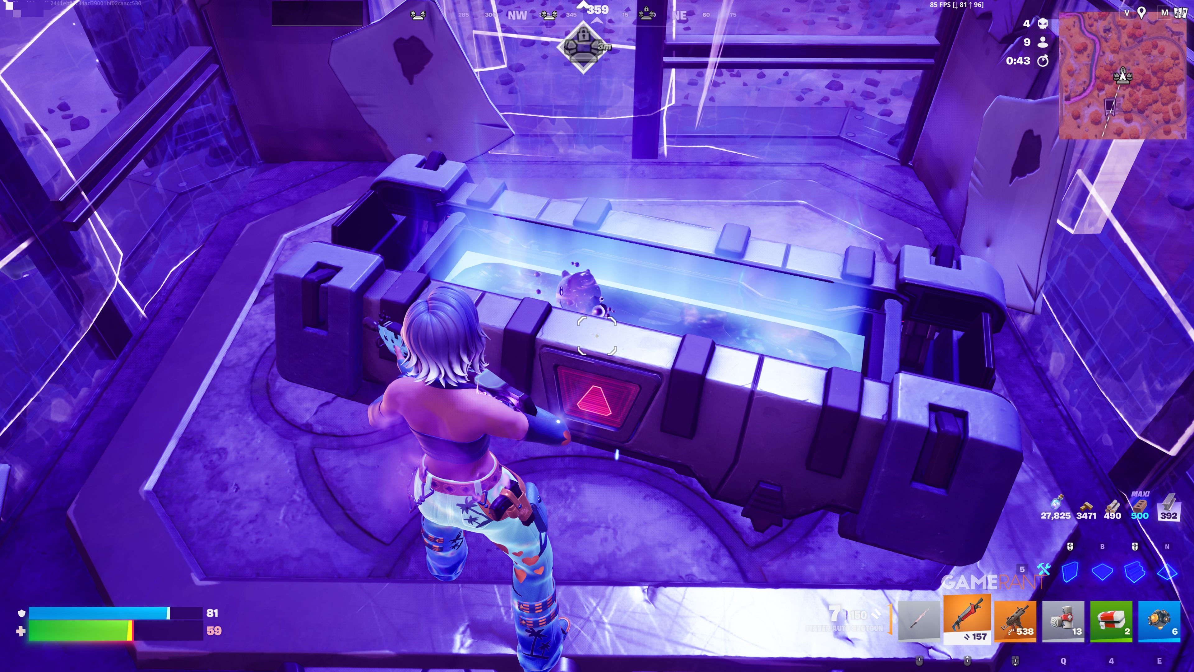 extracting Galaxy Water Sprite in Fortnite