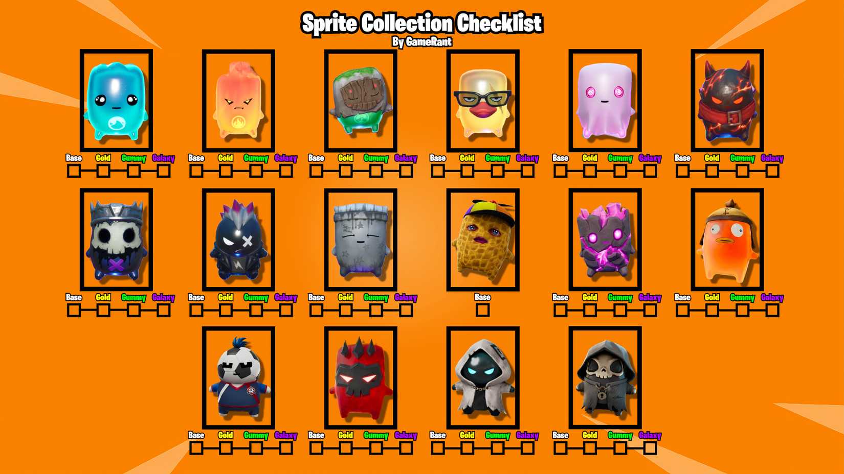 All Sprites in Fortnite Runners (& Where to Find Them)